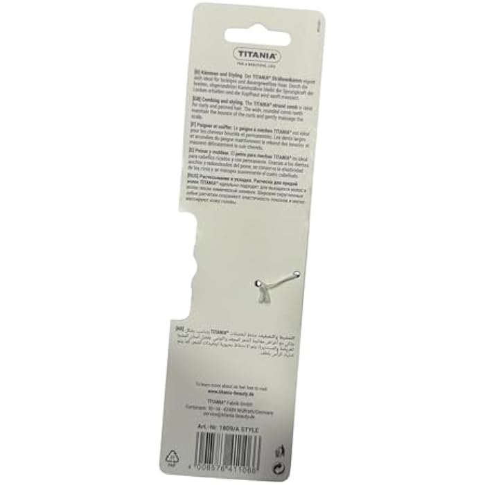 Titania 1809 Anti-Static Comb, Large, Multicolor - Image 2